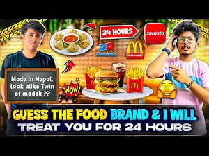 Guess the Food 🍔 Brand And I Will Treat 🍫Tsg Jash For 24 Hours ⏰| Riddles Challenge - Mann Vlogs