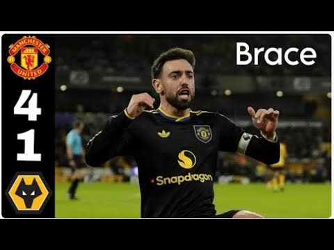 Wolves vs Manchester United 1 4 Highlights Goals #premierleague #manunited