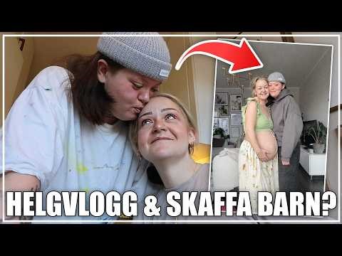 HELGVLOGG - DOP, HEMMAFIX, VÄNNER & SNACK OM GRAVIDITET!