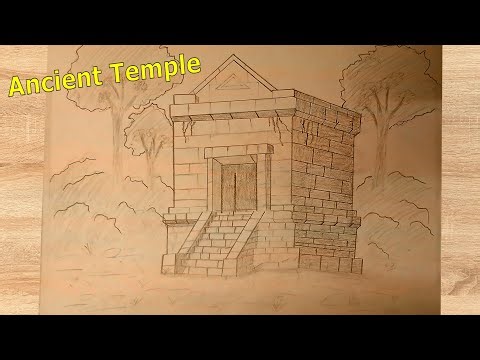 I Sketched An Ancient Temple | Hand-Drawn Pencil Art Timelapse | Relaxing Drawing