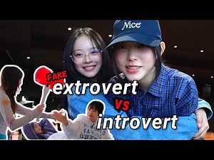 (fake) extrovert hanni vs. introvert haerin