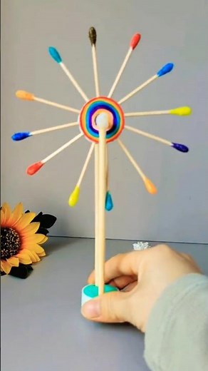 Amazing Spinning Color Wheel Craft 🎨✨ | Easy DIY Toy #Shorts