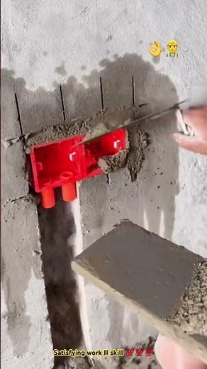 Technique installing plastic electric box on wall