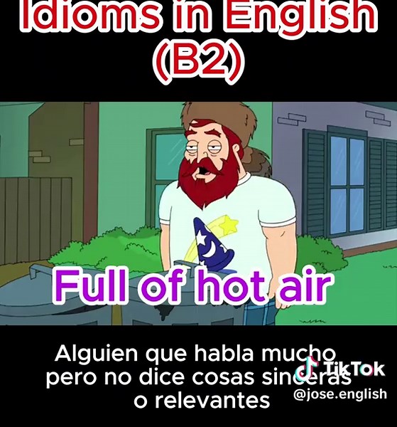 Full of hot air #idiomsinenglish #englishteacher #englishlessonvideo #ieltsvocabulary #learnenglish #aprenderingles #clasesvirtuales #englishlesson #englishidiom #english #englishidioms