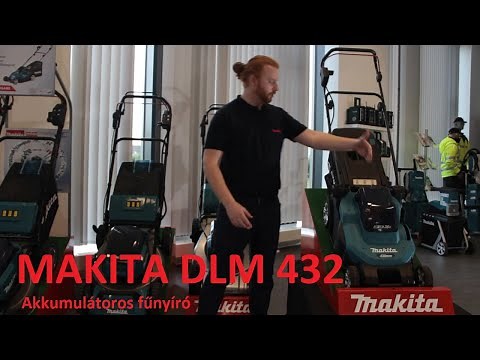 A Makita DLM 432 akkumulátoros fűnyíró bemutatója