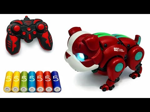 ASMR RC Smart Robot Dog Unboxing with LED Eyes
