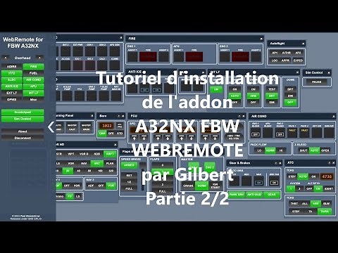 MSFS2020 - A32NX Installation de WEBREMOTE for FBW A32NX pour utilisation sur tablette Partie 2/2
