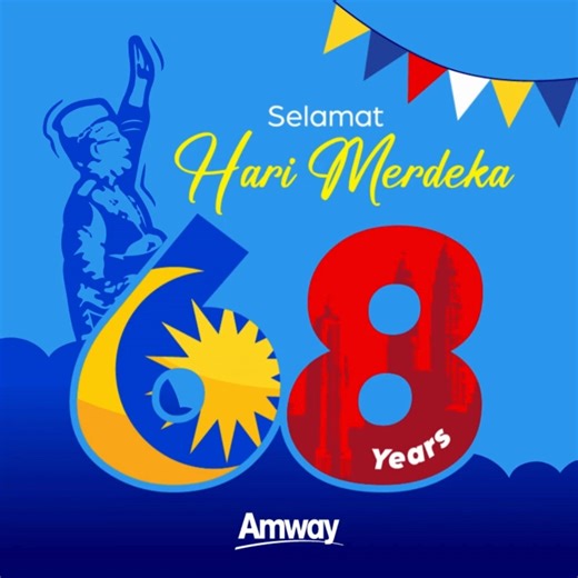 52K views · 1.6K reactions | On the eve of Merdeka, we stand together in unity and gratitude for the progress of our beloved nation.  May tomorrow’s celebration inspire us to keep moving forward, stronger together. ✨ Selamat Hari Merdeka! ❤️懶 #amwaymy #merdeka68 | Amway Malaysia | Facebook