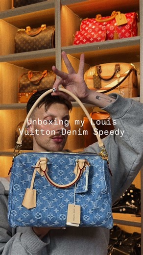 I thought this bag deserved her own moment, I give you the Denim Speedy 30! This bag is my Queen, my Diva and I just adore her so much! _ @Louis Vuitton #louisvuitton #speedy30 #denimbag #lvspeedy #lvbag