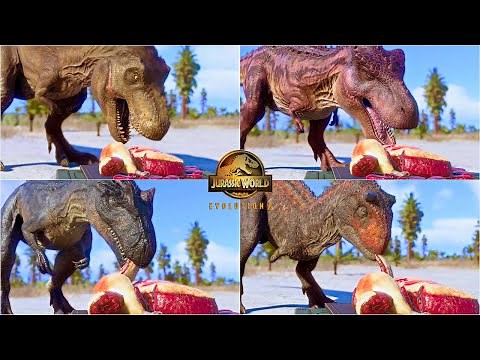 All 38 CARNIVORE Dinosaurs Meat Eating Animations in Jurassic World Evolution 2