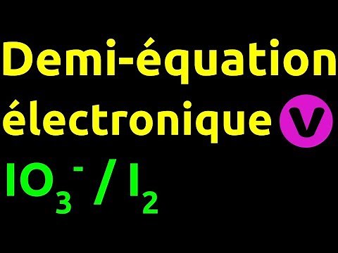 Demi-équation électronique : IO3-/I2