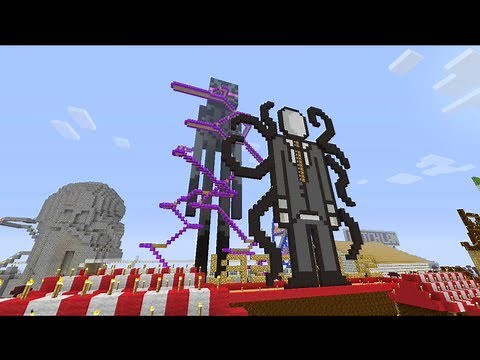 Minecraft Xbox - Notch Land - Enderman Roller Coaster - Part 5