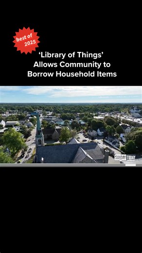 From October 2025: The Curtis Memorial Library in Brunswick, Maine doesn't just lend out books to community members. The library also houses a "Library of Things," where people can borrow household items, like sewing machines, lobster pots, and mini golf sets. NBC’s Rehema Ellis reports. #todayshow | Today Show