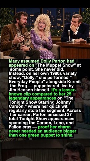 Dolly Parton Once Sang Alongside Jim Henson Himself — Most Fans Never Realized #shorts #live