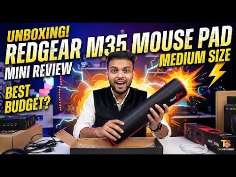 Is This The BEST Mouse Pad Under ₹500? Redgear M35 Unboxing!