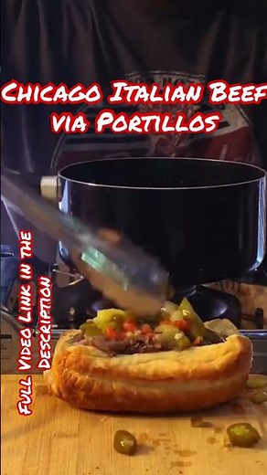 Making Portillo's Italian Beef Sandwich at Home!