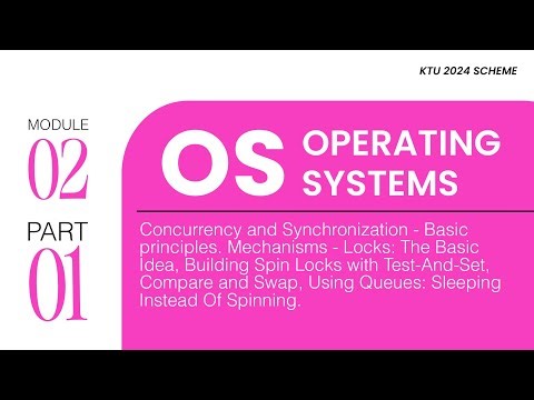 Part 1 - M2 | Concurrency and Synchronization | OS - PCCST403 | KTU 2024 Scheme - Clearitt Learning