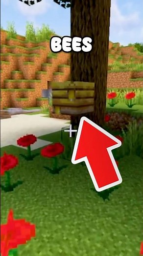 Stop Angry Bees by doing this!! #minecraft #shorts #tutorial