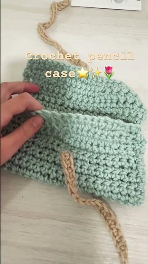 Crochet pencil case! #crochet