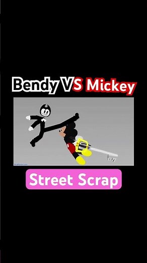 Bendy Vs Mickey Mouse #animation #vs #bendyandtheinkmachine #mickeymouse