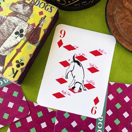 Artiphany’s World Famous Pack of Dogs Playing Cards, an exquisite gift for anyone who loves dogs and inspired design.Order your Pack Of Dogs and discover many lovely doggy illustrations and stories. #gifts #dogsofinstragram #ilovedogs #ilovemydog #doglovers #playingcards #tabletopgames #cutedogs#cutedogsofinstagram #dogart #cardgames #collectibles #games #gift #cuteness #cutenessoverload #drawing #viral#creative #creativity | Artiphany