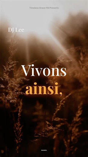 Vivons ainsi | French Love Song for the Journey of Life