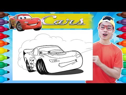 Coloring Cars 3 Lightning McQueen Coloring Book | World of Colors