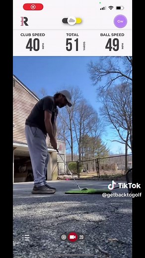 Everything you need for that backyard practice area you got the Rapsodo moble launch monitor. The three-piece hitting that the 6ix9ine wedge the mobile tripod for your cell phone and a pick a upper ball stuff all in the Tik Tok shop epic stuff get back to Golf. If you have the room get this done build your own green and get back to Golf. ##ttsacl##getbacktogolf