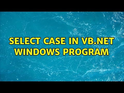 Select Case in vb.net windows program