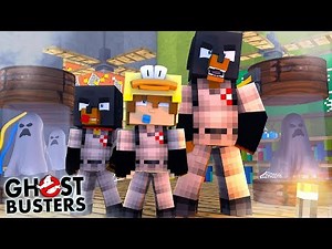 Minecraft GHOSTBUSTERS - FINDING THE SECRET GHOSTBUSTERS HQ!!