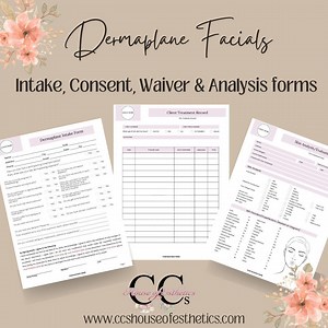 Dermaplane Facial Intake, Consent, Analysis and Waiver Forms - Etsy UK