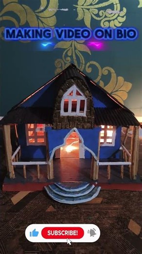 How to make cardboard house 🏡/ home decoration #craftideas #upcycling #homedecordiy #creativecrafts