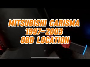 Mitsubishi Carisma 1997-2003 OBD location, diagnostic port located