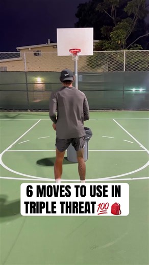 6 MOVES TO USE IN TRIPLE THREAT❗️🎒💯 #basketball #nba #bball #ballislife #drills #basketballgame | Trae Ball