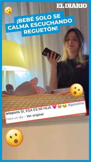 2.9K views | La hija de Lele Pons para de llorar cuando suena reguetón藍 Lele Pons compartió un tierno y divertido video con su hija Eloísa, quien parece haber heredado los gustos musicales de su mamá. Y es que con el clásico reguetón “Gasolina”, la pequeña logra calmar su llanto al instante. #ElDiario #LelePons #Entretenimiento #Viral | El Diario Nueva York | Facebook