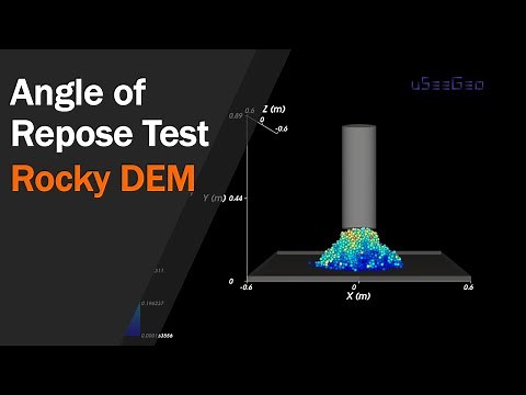 Rocky DEM Example 1: Angle of Repose Test