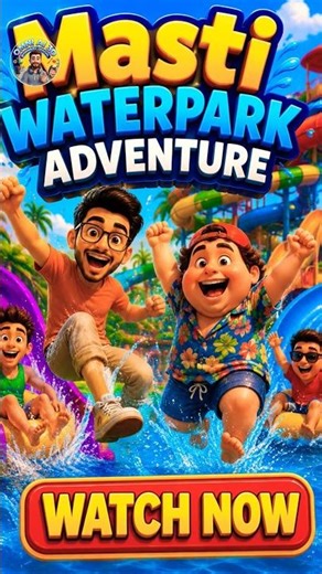 🤣 Masti Waterpark Adventure 🌊😂 | Funny Cartoon Animation #cartoon #comedy #funny #viral #shorts