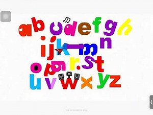 Lowercase CCBB Letters Dancing and Singing To Witch Doctor
