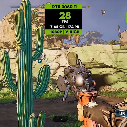 RTX 3060 Ti on Borderlands 4 | Tested from Low to Badass settings #Borderlands4 #3060ti #PCGaming