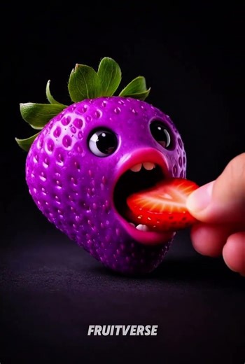 White vs Pink Strawberry 😍🍓 Which One Is Cuter? #shorts #asmr #satisfying #ai #viral