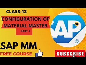 MATERIAL TYPE CONFIGURATION|| MATERIAL MASTER||PART-1||SAP MM FREE COURSE||फ्री मै सीखे सैप||