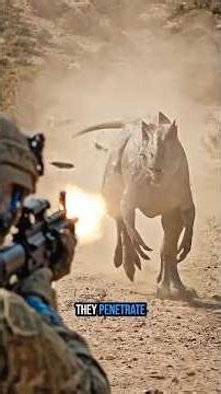 Modern Soldier VS Dinosaurs? #dinosaur