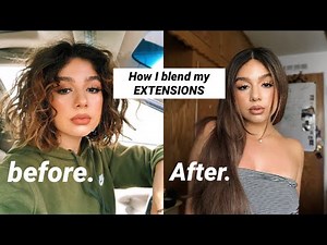 how to blend extensions w/ short hair 💘