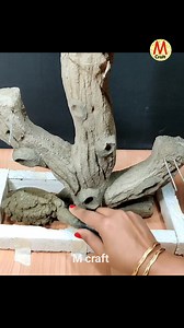 Cemented tabletop waterfall fountain 🥰 Part 4 | M Craft