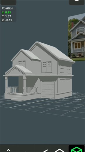 How I made A House on mobile with 3d modeling app #timelapse #render #tutorial #architecture #design