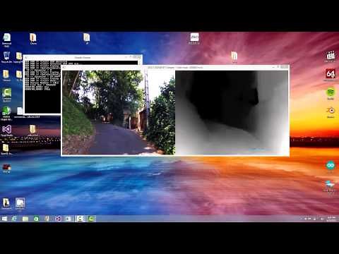 Realtime depth test using ZED stereo camera