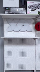 JWX DDB Standing Pegboard Shelf Unit, 30'' White Home Office shlef cabinets with Metal Pegboard and 15 Pieces Organizer Tool Holders