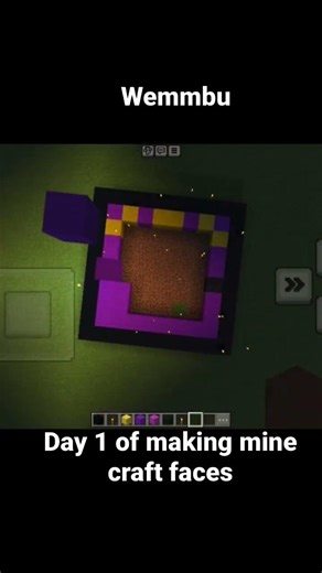 Day 1 of making Minecraft faces #wemmbu #minecraft