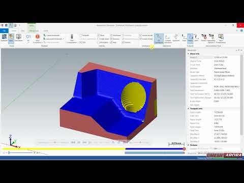 #mastercamtutorials Hybrid finishing toolpath