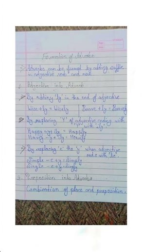 formation of adverbs